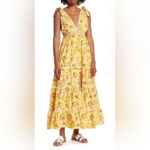 MELLODAY YELLOW FLORAL MAXI DRESS